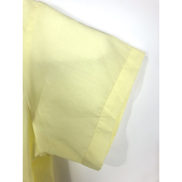 Sweet Orr Vintage Mens Yellow Short sleeve button Shirt Size XL 44 Medical NOS - Picture 5 of 9